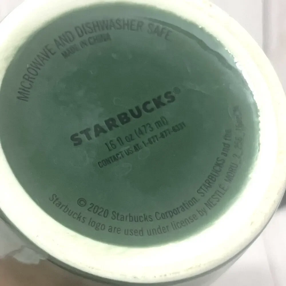 Starbucks Signature Green with Siren Logo Ceramic 16oz Coffee/Tea Mug 2020
